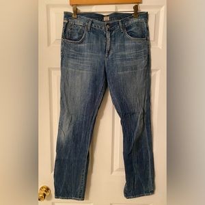 Citizens Of Humanity Daisy Relaxed Tapered Leg Jeans Medium Wash Size 28 EUC